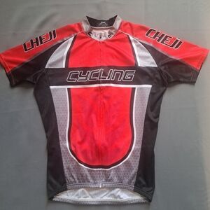 Cheji Cycling Shirt‎ Men's XL Red Black Gray